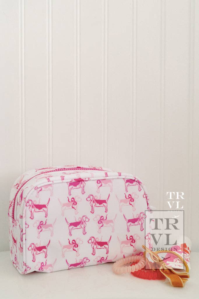 Stow It - Puppy Love Pink Dopp Kit Bag - Premium Cosmetic Bag from TRVL Design - Just $29.95! Shop now at Pat's Monograms