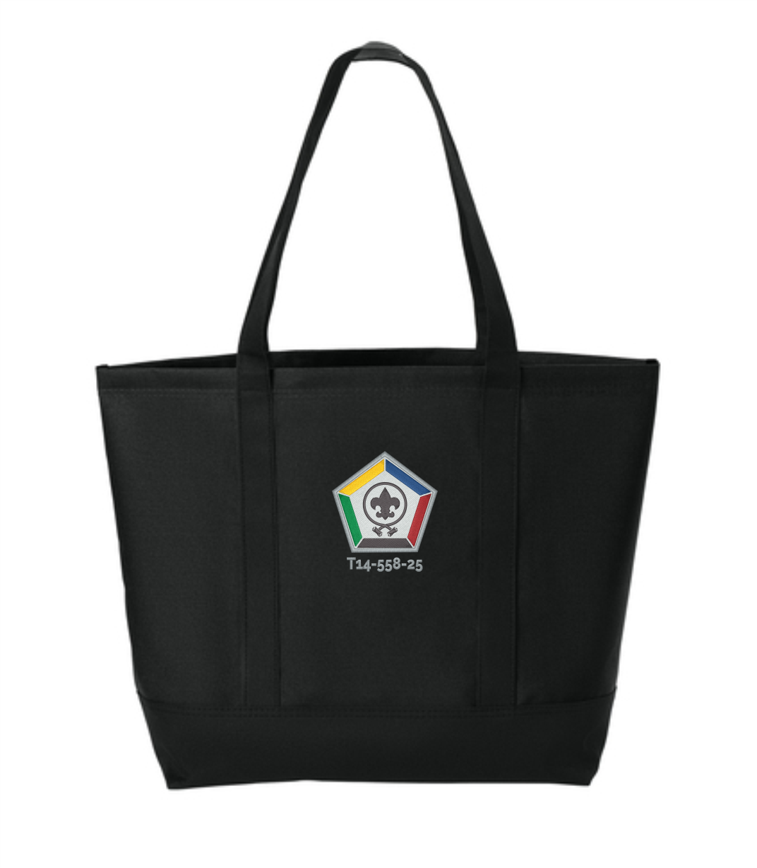 Woodbadge Tote - Premium  from Pat's Monograms - Just $18! Shop now at Pat's Monograms