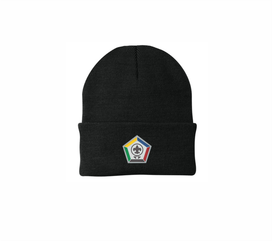 Woodbadge Beanie - Premium  from Pat's Monograms - Just $15! Shop now at Pat's Monograms