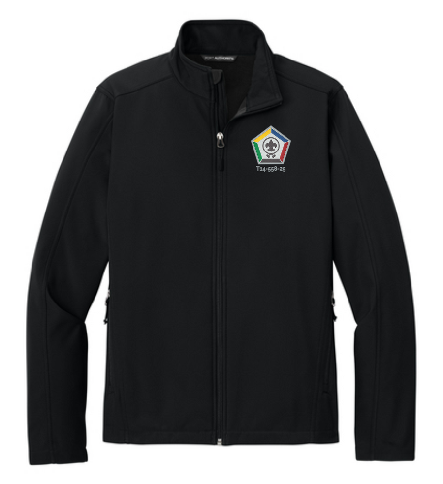 Woodbadge Core Soft Shell Jacket J317 - Premium  from Pat's Monograms - Just $46! Shop now at Pat's Monograms