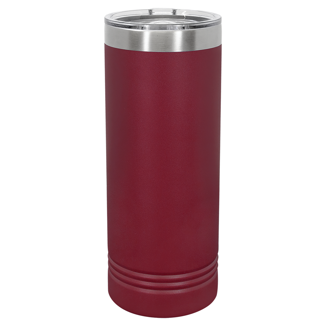 Laser Engraved Skinny Tumbler - 22oz. - Premium drinkware from Polar Camel - Just $17.95! Shop now at Pat's Monograms