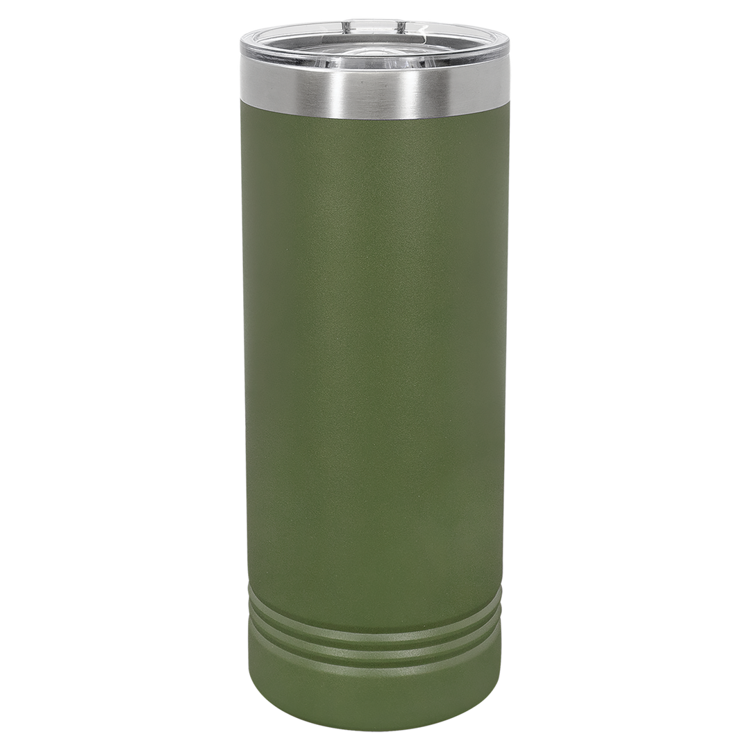 Laser Engraved Skinny Tumbler - 22oz. - Premium drinkware from Polar Camel - Just $17.95! Shop now at Pat's Monograms