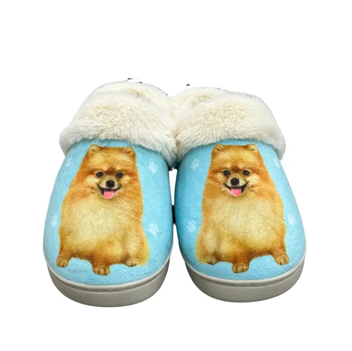 Buy Pomeranian Snuggs Slippers by E S Pets Pat s Monograms