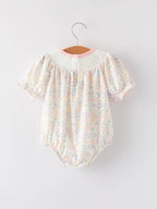 Spring Summer Cross Smocking Embroidery Colorful Romper - Premium Baby & Toddler Outfits from Rylee Faith Designs - Just $24.95! Shop now at Pat's Monograms