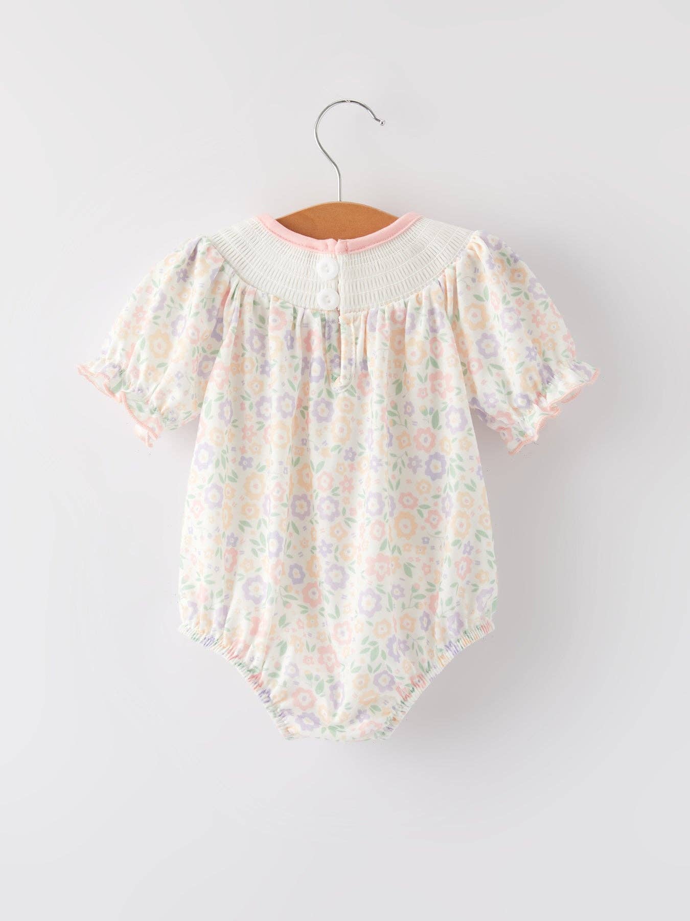 Spring Summer Cross Smocking Embroidery Colorful Romper - Premium Baby & Toddler Outfits from Rylee Faith Designs - Just $24.95! Shop now at Pat's Monograms