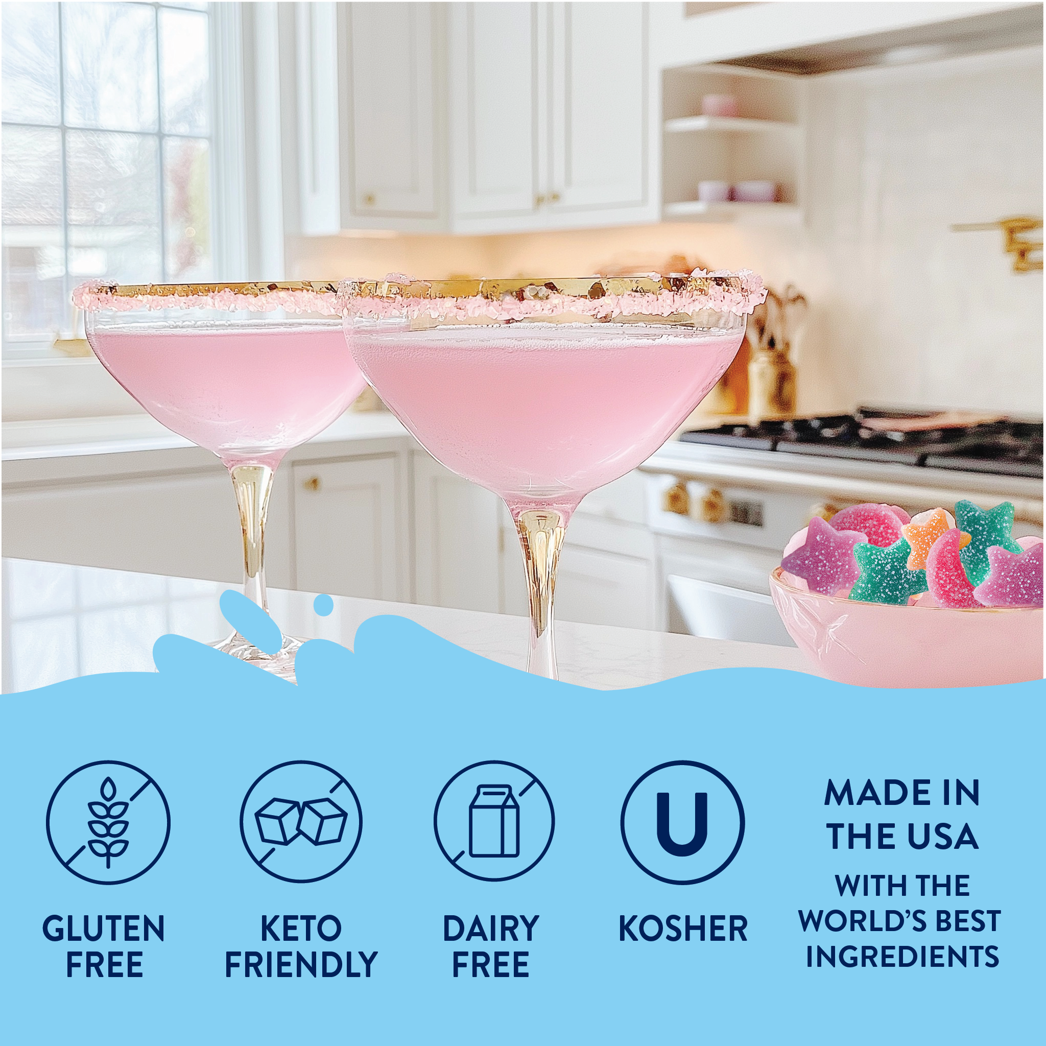 Sugar Free Sour Fairy Dust Syrup - Premium drink mix from Jordan's Skinny Mixes - Just $9.59! Shop now at Pat's Monograms