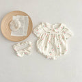 Floral Print Baby Girl Romper matching headband - Premium Baby & Toddler Outfits from Rylee Faith Designs - Just $28.95! Shop now at Pat's Monograms