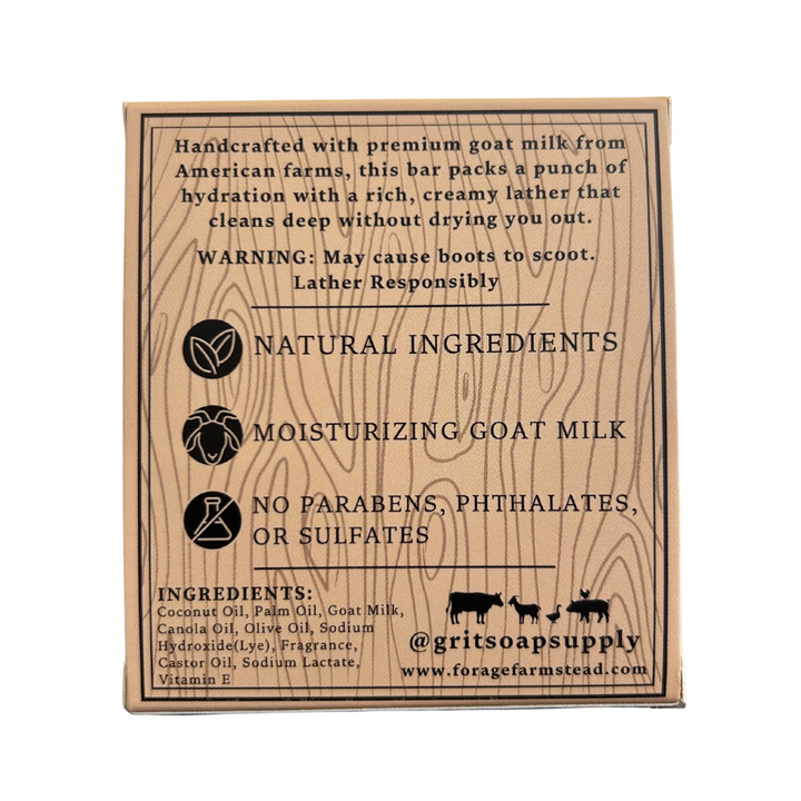 Outlaw Goat Milk Bar Soap - Premium Bath & Body from GRIT Soap Supply - Just $8.95! Shop now at Pat's Monograms