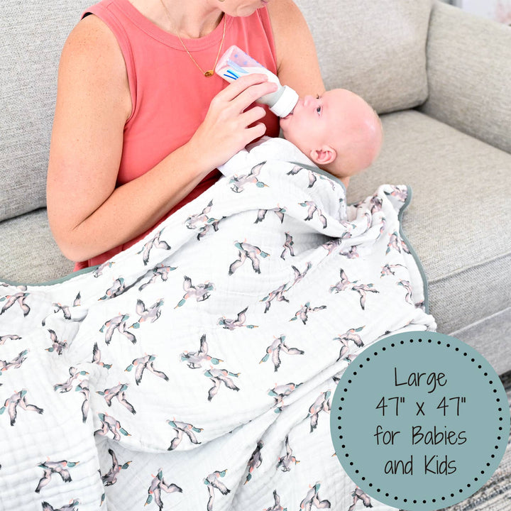 Quackin'up Baby Toddler Muslin Blanket - Premium Baby Blanket from LollyBanks - Just $29.95! Shop now at Pat's Monograms