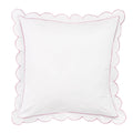 Scallop Frame Embroidered Cotton Percale Euro Sham - Premium Home Textiles from Mélange Home - Just $48.95! Shop now at Pat's Monograms