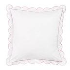 Scallop Frame Embroidered Cotton Percale Euro Sham - Premium Home Textiles from Mélange Home - Just $48.95! Shop now at Pat's Monograms