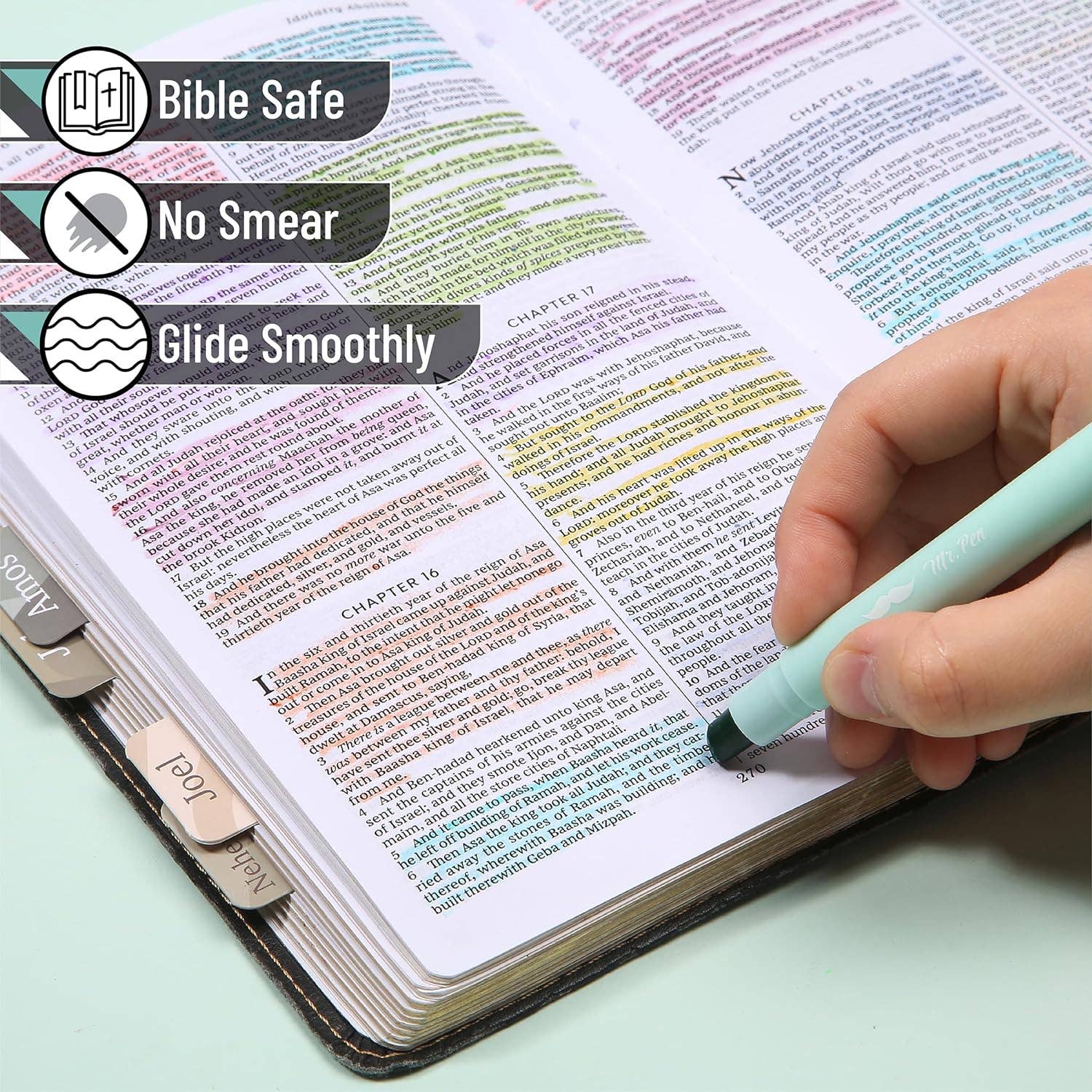 Gel Highlighters 16 Pack Vibrant Colors - Premium Pens from Mr. Pen - Just $9.95! Shop now at Pat's Monograms