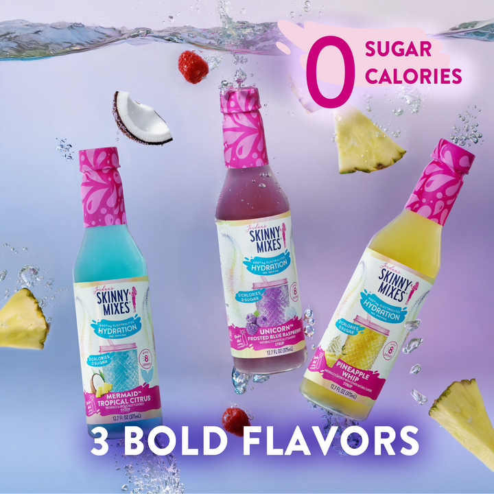 Sugar Free Unicorn Hydration Syrup with Electrolytes 375 ml - Premium drink mix from Jordan's Skinny Mixes - Just $7.95! Shop now at Pat's Monograms