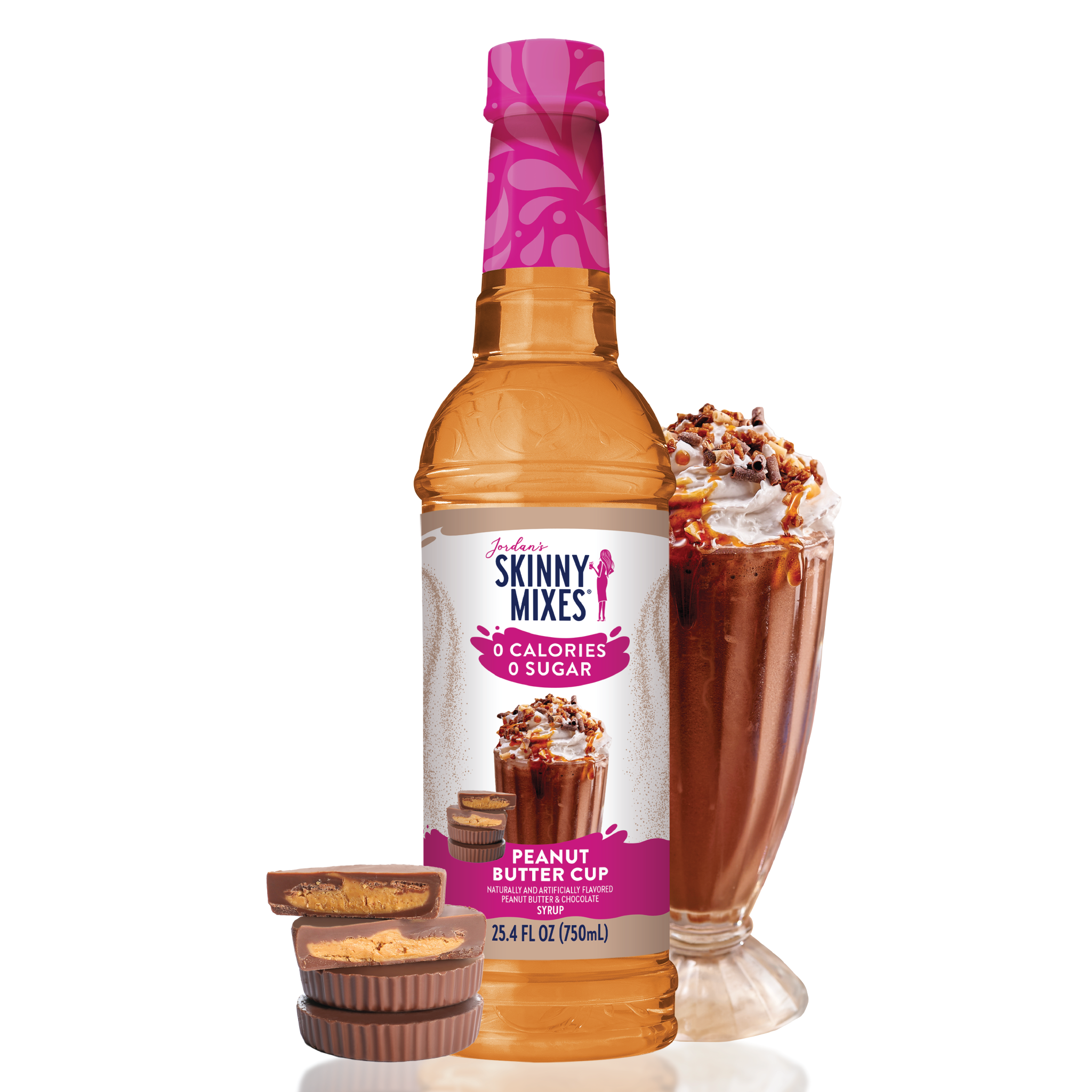 Sugar Free Peanut Butter Cup Syrup - Premium drink mix from Jordan's Skinny Mixes - Just $9.59! Shop now at Pat's Monograms