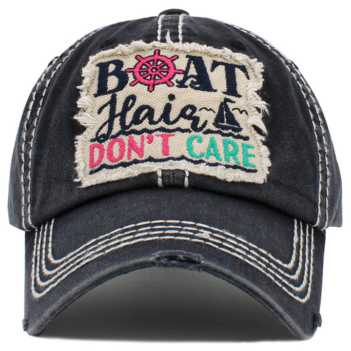 Boat Hair Don't Care Hat - Premium Hat from Your Fashion Wholesale - Just $19.95! Shop now at Pat's Monograms