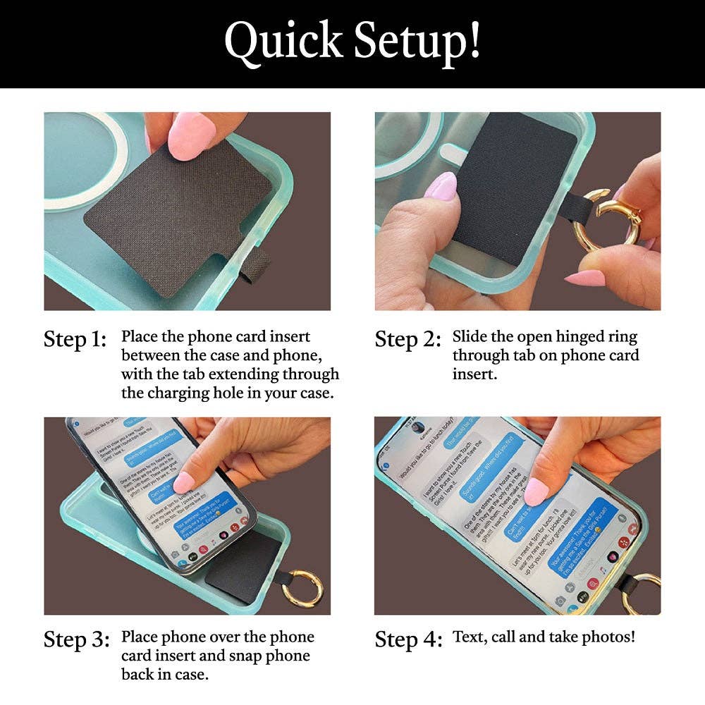 Clip & Go Strap with Pouch - Neutral Collection - Premium phone accessories from Save The Girls - Just $23.95! Shop now at Pat's Monograms