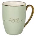 Mug Mint/Cream Be Still & Know - Premium Christian Gift Items from Christian Art Gifts - Just $10.95! Shop now at Pat's Monograms