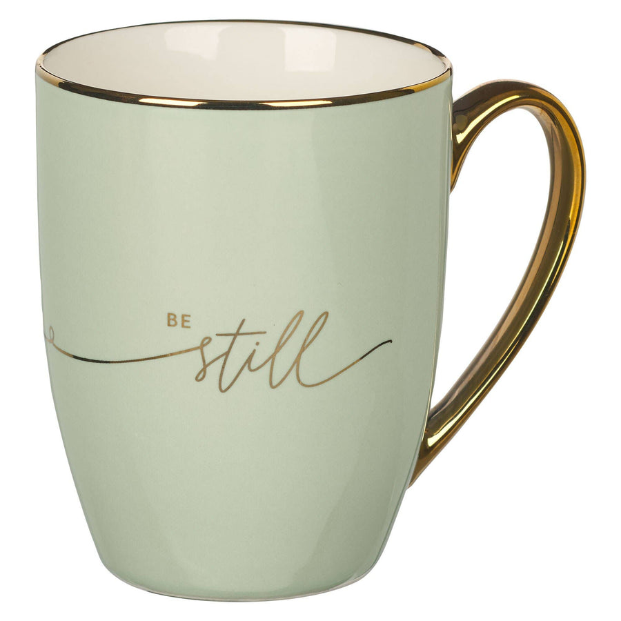 Mug Mint/Cream Be Still & Know - Premium Christian Gift Items from Christian Art Gifts - Just $10.95! Shop now at Pat's Monograms