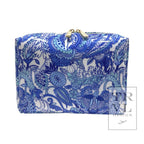 Luxe Gloss Double Zip Lg - Blue Paisley - Premium Cosmetic Bag from TRVL Design - Just $36! Shop now at Pat's Monograms