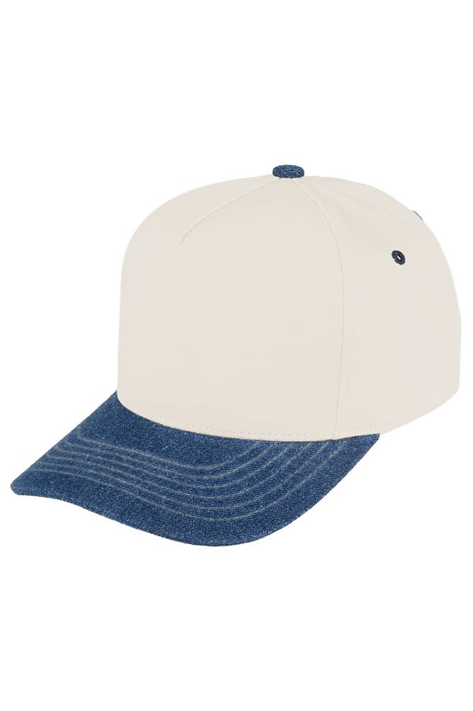 C.C Two Tone Canvas Trucker Hat Baseball Cap - Premium baseball cap from Hana - Just $12! Shop now at Pat's Monograms