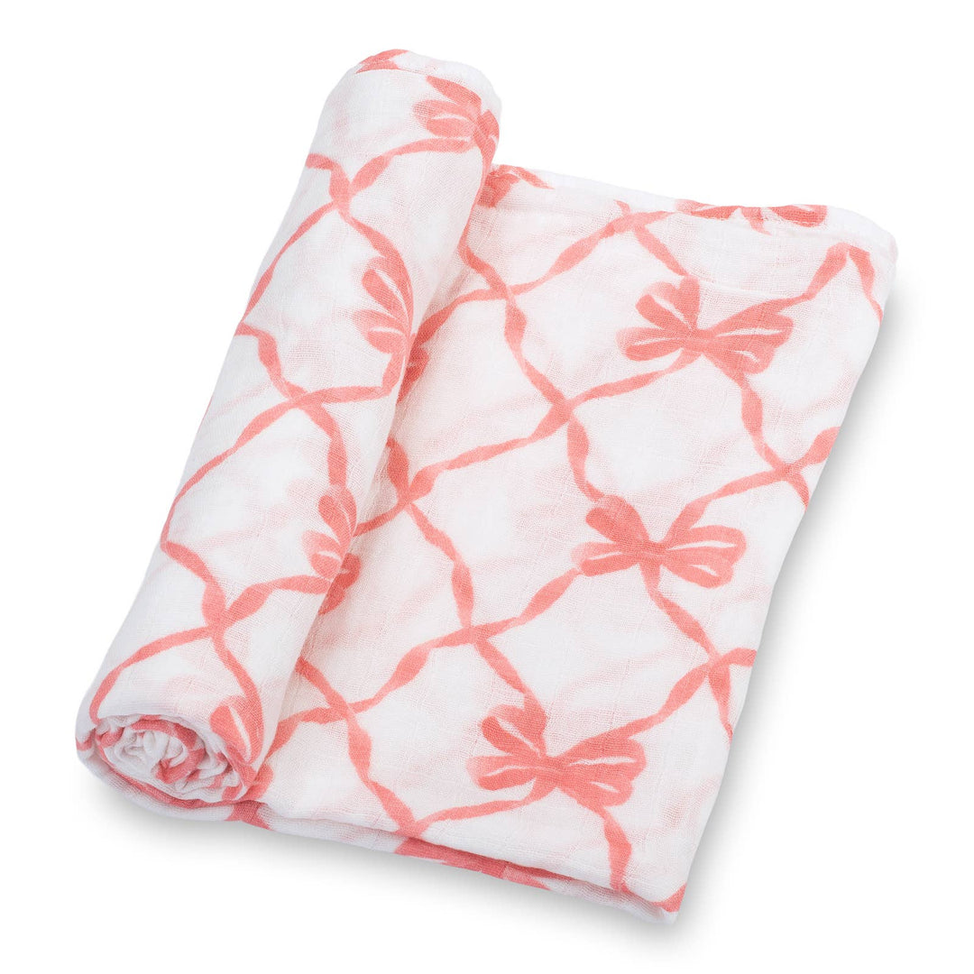 Beautiful Bows Baby Swaddle Blanket - Premium Swaddle from LollyBanks - Just $19.95! Shop now at Pat's Monograms