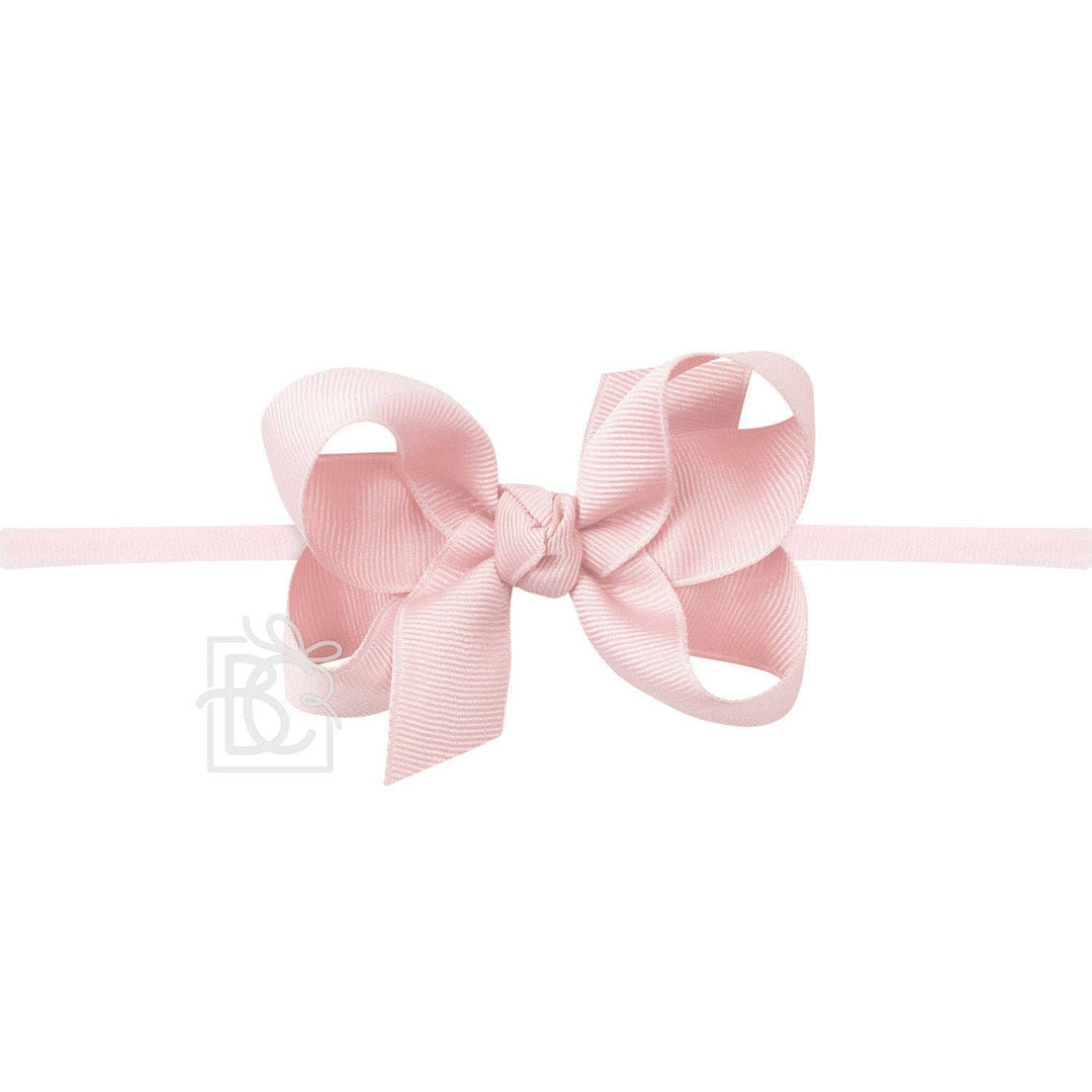 1/4" PANTYHOSE HEADBAND W/SIGNATURE GROSGRAIN BOW - Premium Baby Accessories from Beyond Creations, LLC - Just $10.95! Shop now at Pat's Monograms