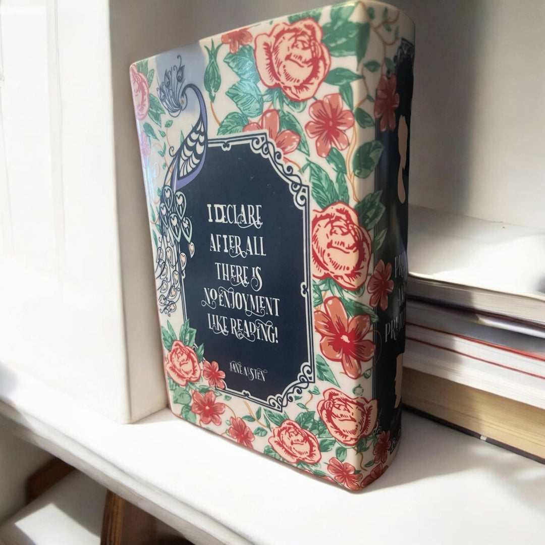 Pride and Prejudice Floral Book Vase - Premium decor from Interiors and Art - Just $42.95! Shop now at Pat's Monograms