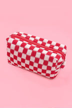 CHECKER MAKEUP COSMETIC POUCH BAG - Premium Cosmetic Bag from JOSSLYN by Wall to Wall - Just $7.45! Shop now at Pat's Monograms