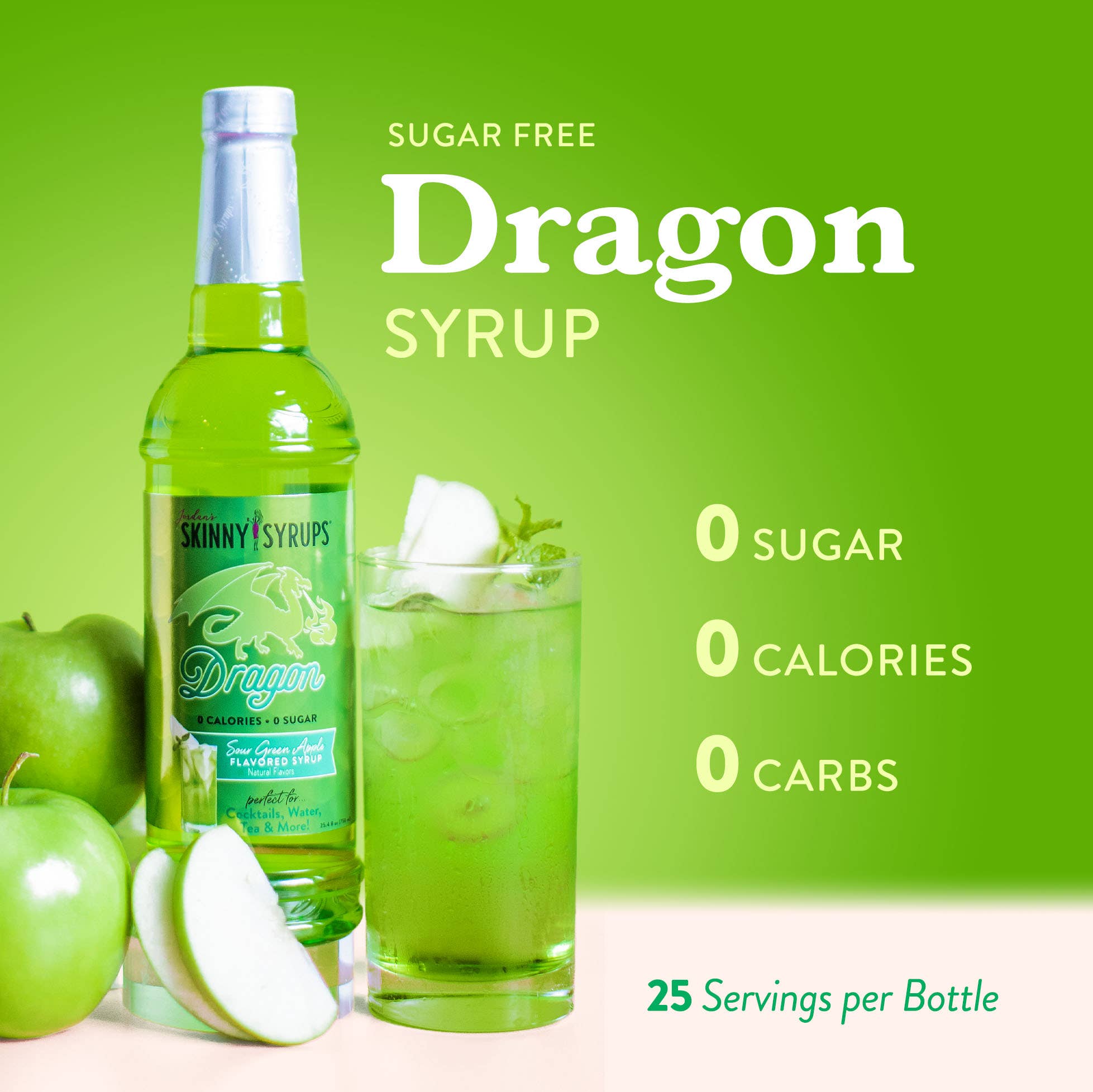 Sugar Free Sour Dragon™ Syrup - Premium drink mix from Jordan's Skinny Mixes - Just $9.59! Shop now at Pat's Monograms