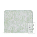 Roadie Large - Bunny Toile Green Zip Pouch - Premium travel bag from TRVL Design - Just $32! Shop now at Pat's Monograms