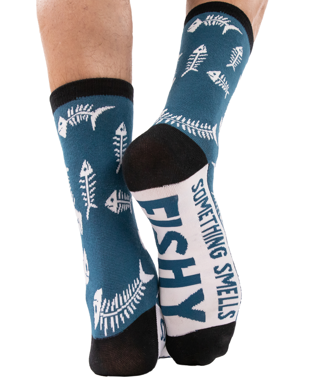 Something's Fishy Crew Sock - Premium Socks from Lazy One - Just $9.95! Shop now at Pat's Monograms