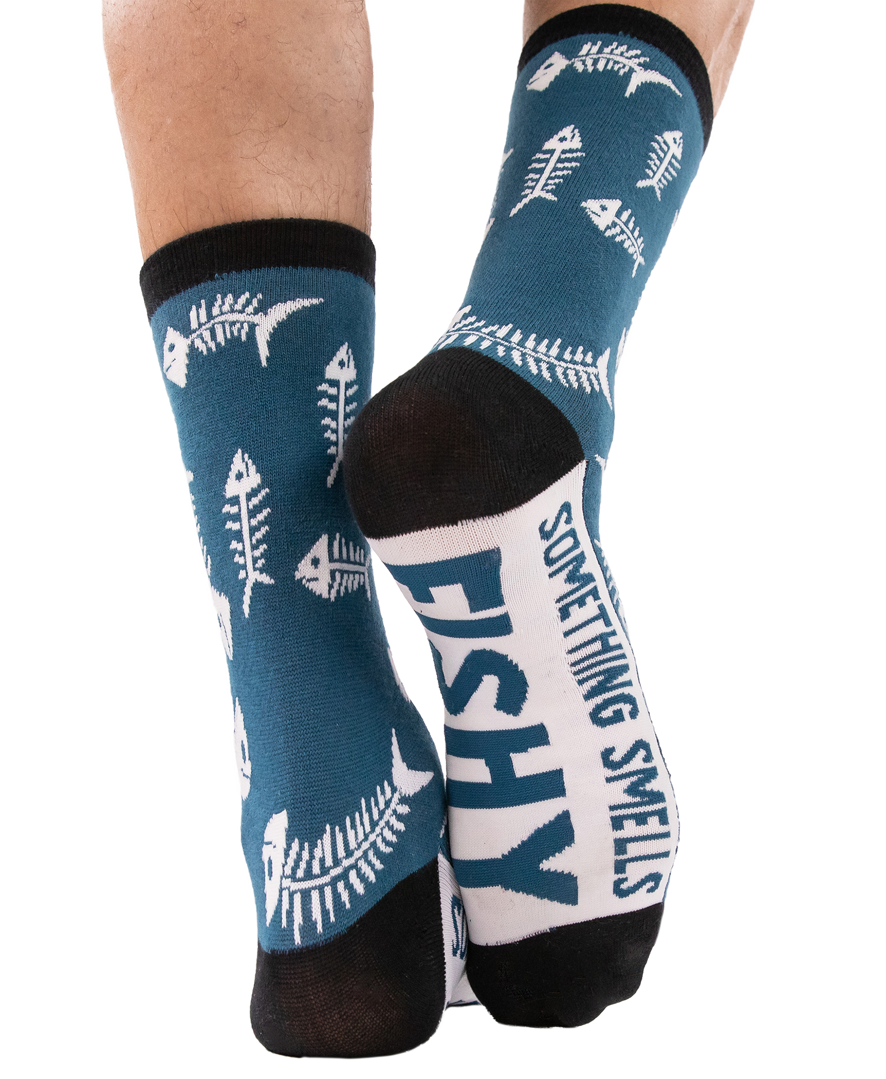 Something's Fishy Crew Sock - Premium Socks from Lazy One - Just $9.95! Shop now at Pat's Monograms