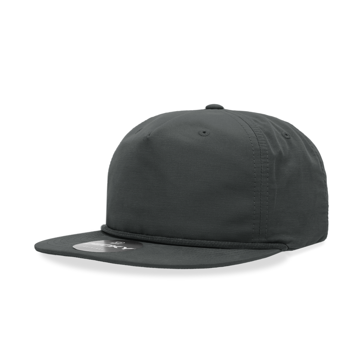 Decky 6032 Classic Rope Cap, 5 Panel Flat Bill Hat, Snapback — The Park Wholesale Caps