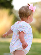 Spring Summer Cross Smocking Embroidery Colorful Romper - Premium Baby & Toddler Outfits from Rylee Faith Designs - Just $24.95! Shop now at Pat's Monograms