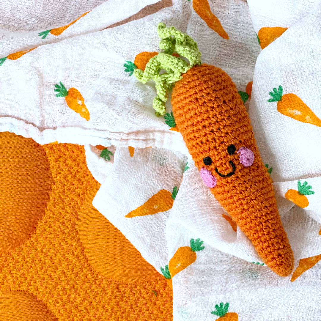 Pretend Play Food Rattle - Carrot - Premium Baby Toys & Activity Equipment from Pebble - Just $12.95! Shop now at Pat's Monograms