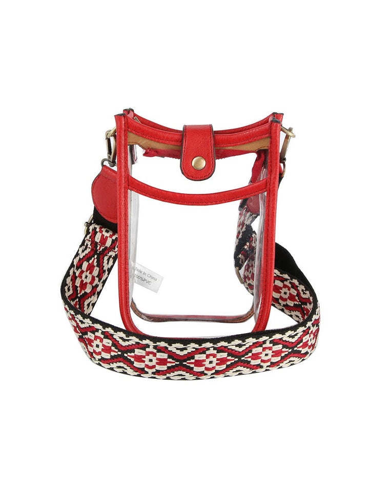 Clear Crossbody Sling - Premium handbag from Handbag Factory Corp - Just $32.95! Shop now at Pat's Monograms