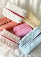 Regular Size Make Up Bag - TERRY: ONE SIZE / ALMOND - Premium  from LoveLina - Just $16! Shop now at Pat's Monograms