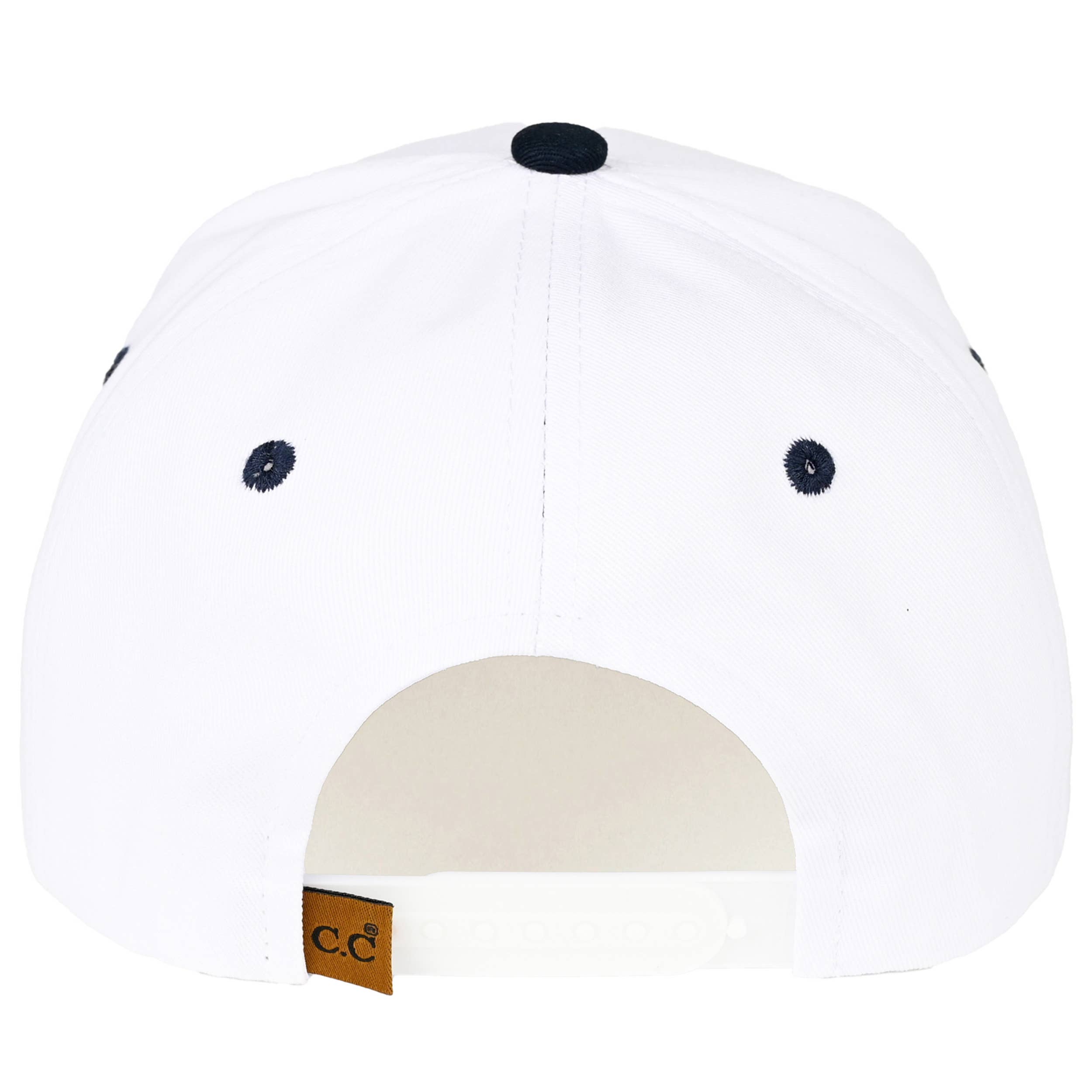 C.C Two Tone Plain with Rope Point Trucker Hat - Premium hat from Hana - Just $14.95! Shop now at Pat's Monograms