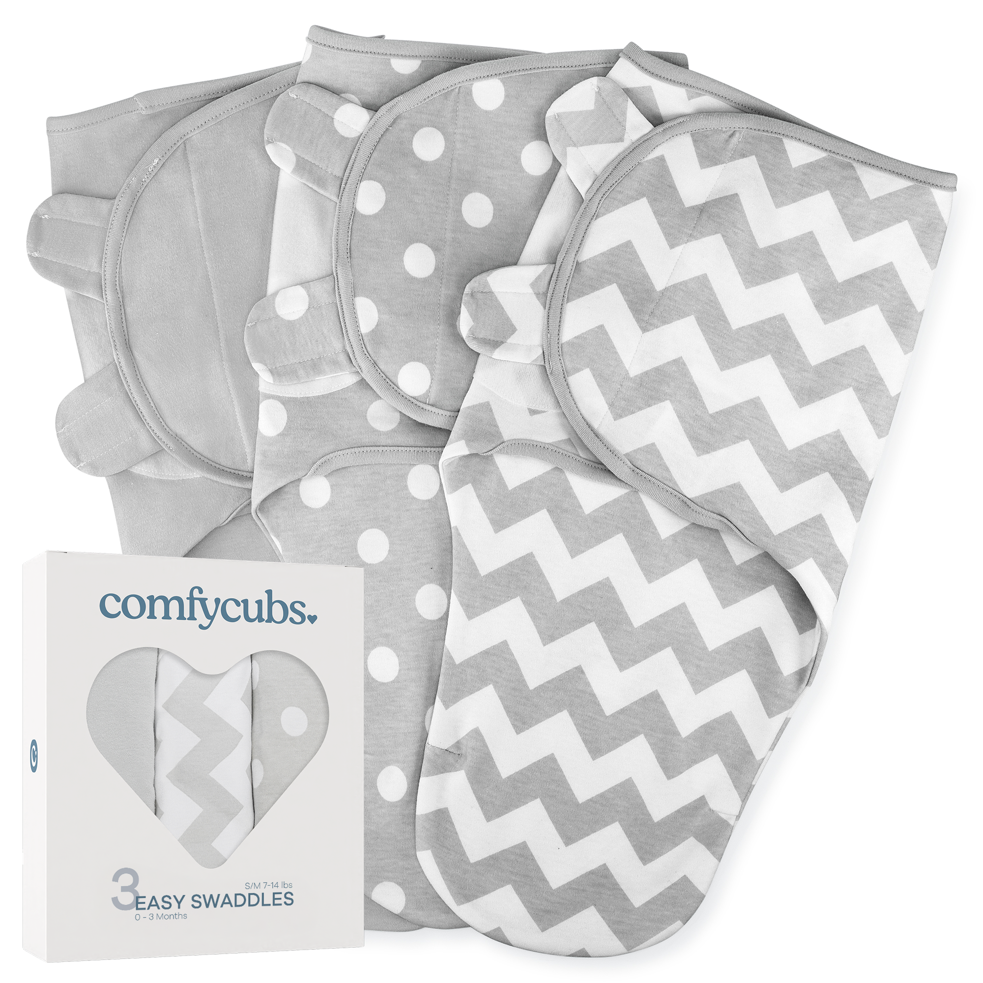 Baby Easy Swaddle Blankets - Premium Swaddle from Comfy Cubs - Just $19.95! Shop now at Pat's Monograms