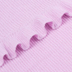 Ruffled Knit Baby Blanket - 100% Cotton - Premium Baby Blanket from SwaddleAn - Just $44.95! Shop now at Pat's Monograms