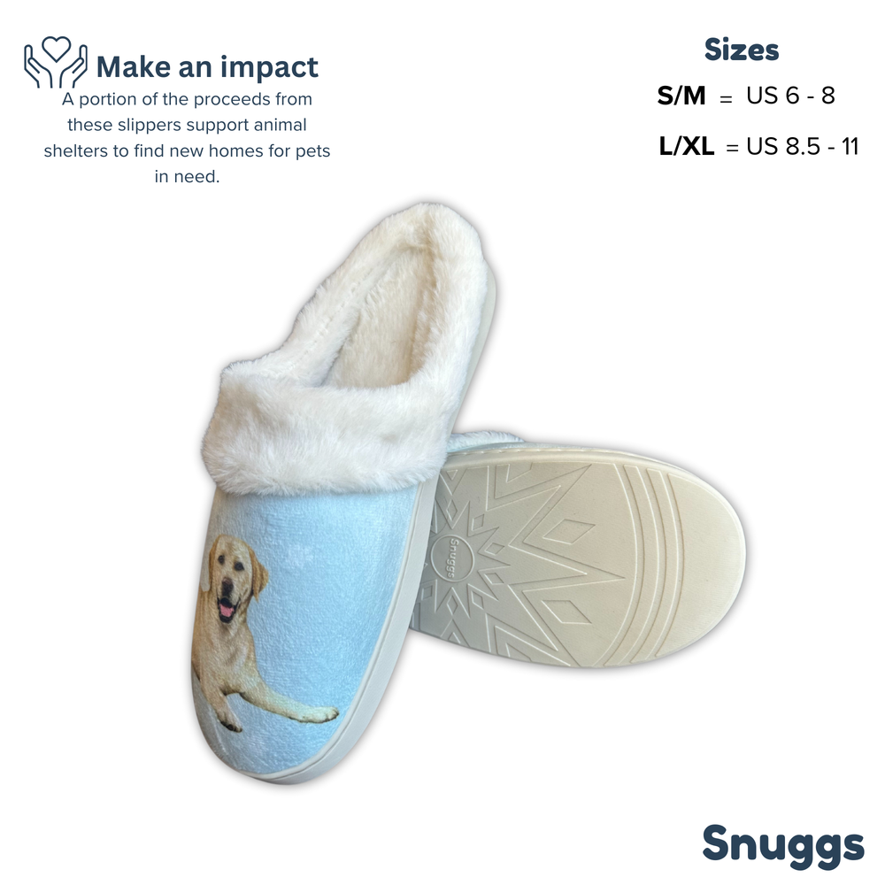 Labrador Yellow Snuggs Slippers - Premium Slippers from E&S Pets - Just $24.95! Shop now at Pat's Monograms