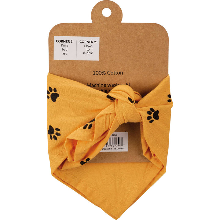 Bad Ass/Love to Cuddle Small Pet Bandana - Premium Dog Bandana from Primitives by Kathy - Just $12.65! Shop now at Pat's Monograms
