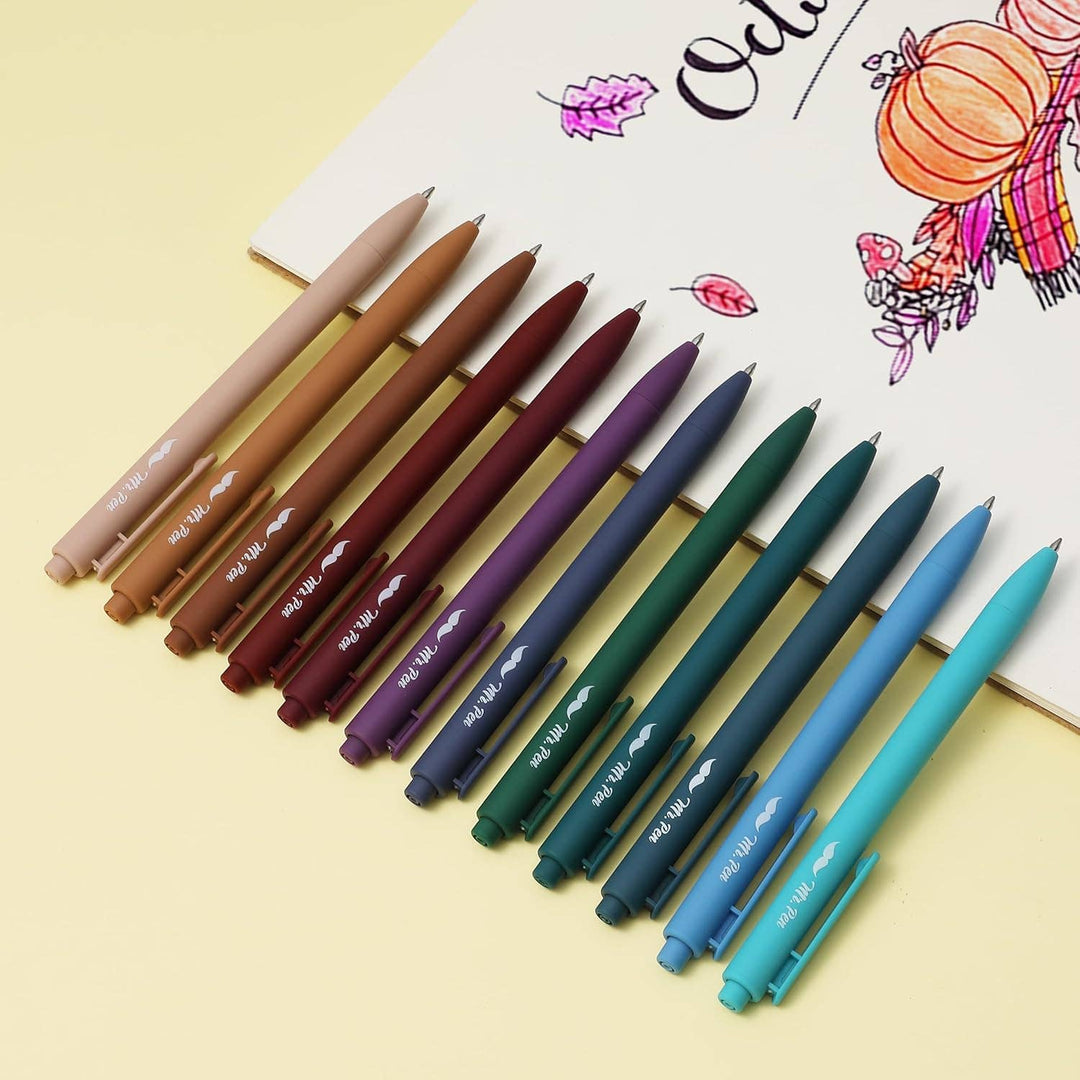 12 Pack Dark Vintage Retractable Gel Pens, 0.7mm Fine Tip - Premium  from Mr. Pen - Just $10.95! Shop now at Pat's Monograms