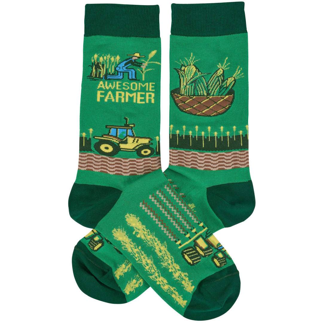 Awesome Farmer Socks - Premium socks from Primitives by Kathy - Just $10.95! Shop now at Pat's Monograms