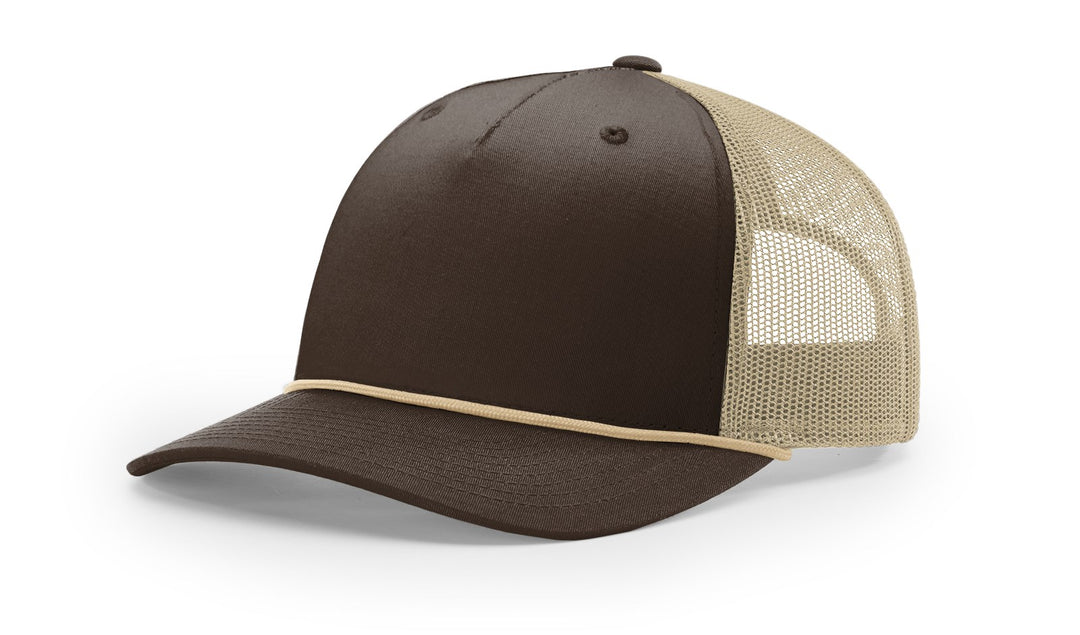 Richardson 112FPR - 5 Panel Trucker w/Rope - Premium Caps from Richardson - Just $14.95! Shop now at Pat's Monograms