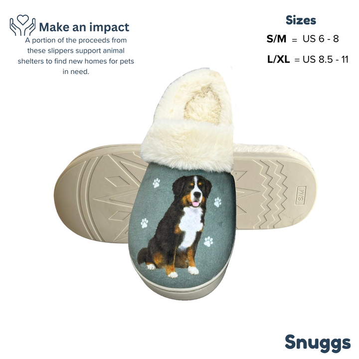 Bernese Mt. Dog Snuggs Slipper - Premium Slippers from E&S Pets - Just $24.95! Shop now at Pat's Monograms