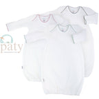 Paty Gown - White with trim - Premium Infant Wear from Paty INC. - Just $49.95! Shop now at Pat's Monograms