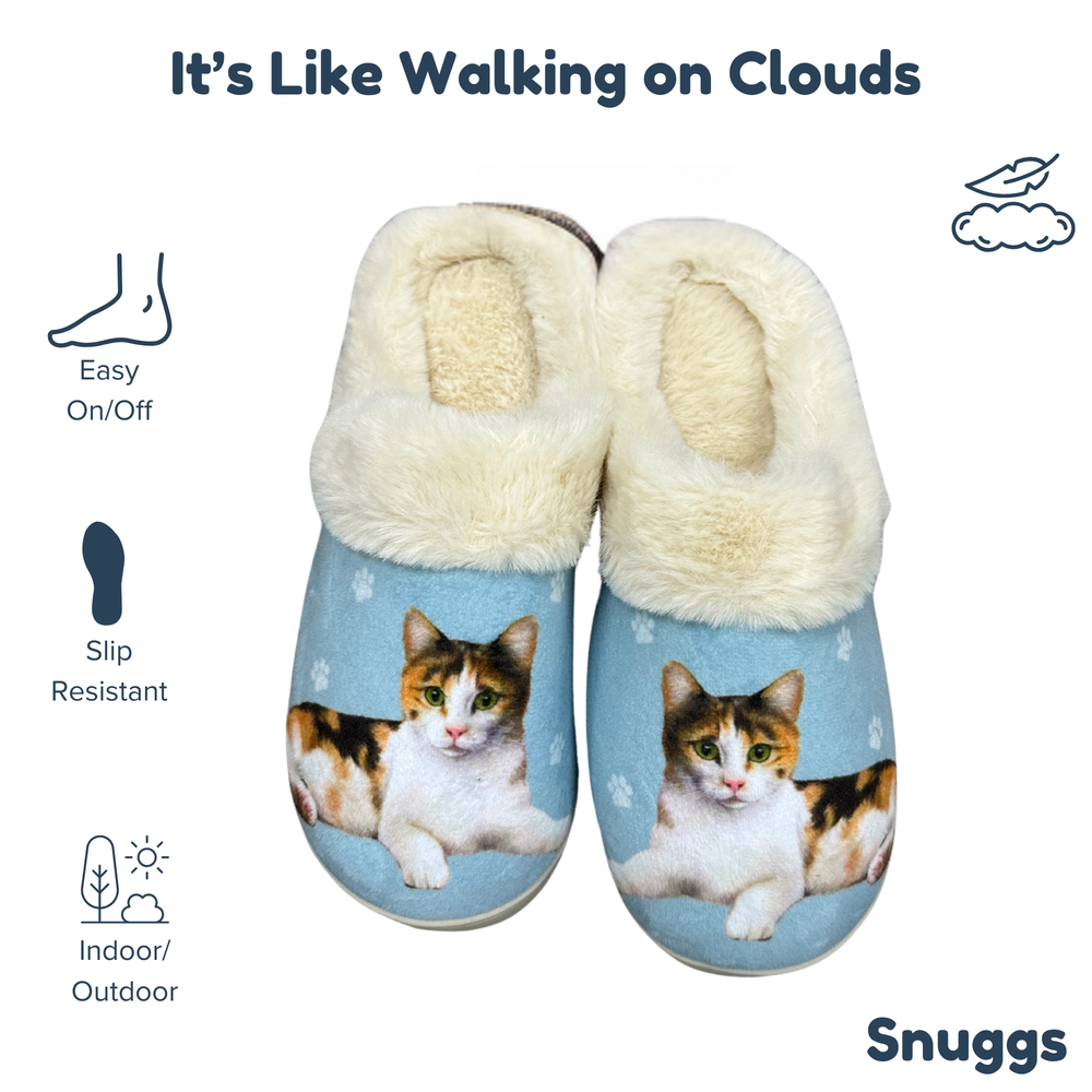 Calico Cat Snuggs Slipper - Comfy - Pet lovers - Premium Slippers from E&S Pets - Just $24.95! Shop now at Pat's Monograms