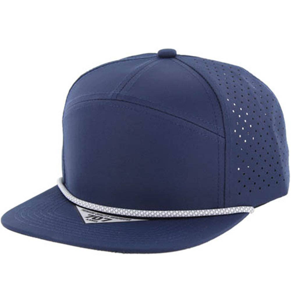 BLANK 7 PANEL HYDRO WITH ROPE SNAPBACK CAP - Premium hat from Zion Brand - Just $14! Shop now at Pat's Monograms