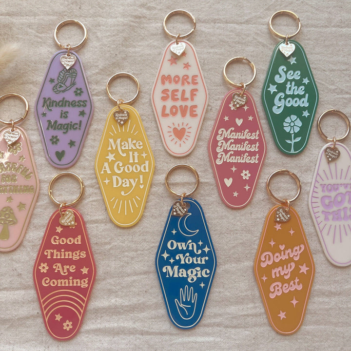 Inspirational Motel Keychains - All Quotes - Premium keychain from Kindness is Magic - Just $8.95! Shop now at Pat's Monograms